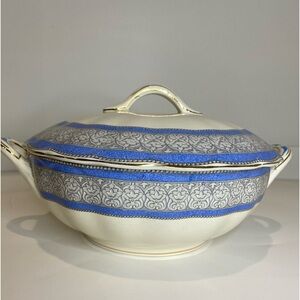 EUC Vtg Grindley England Covered Two Handle Serving Dish Bowl Tureen Casserole